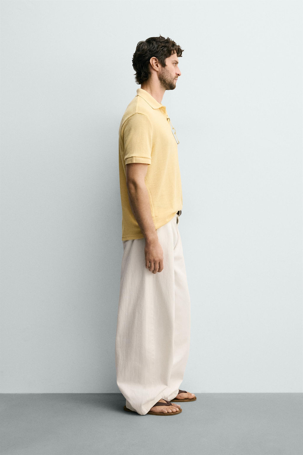 POLO REGULAR FIT JACQUARD RAYAS / Marino - Zara фото 4