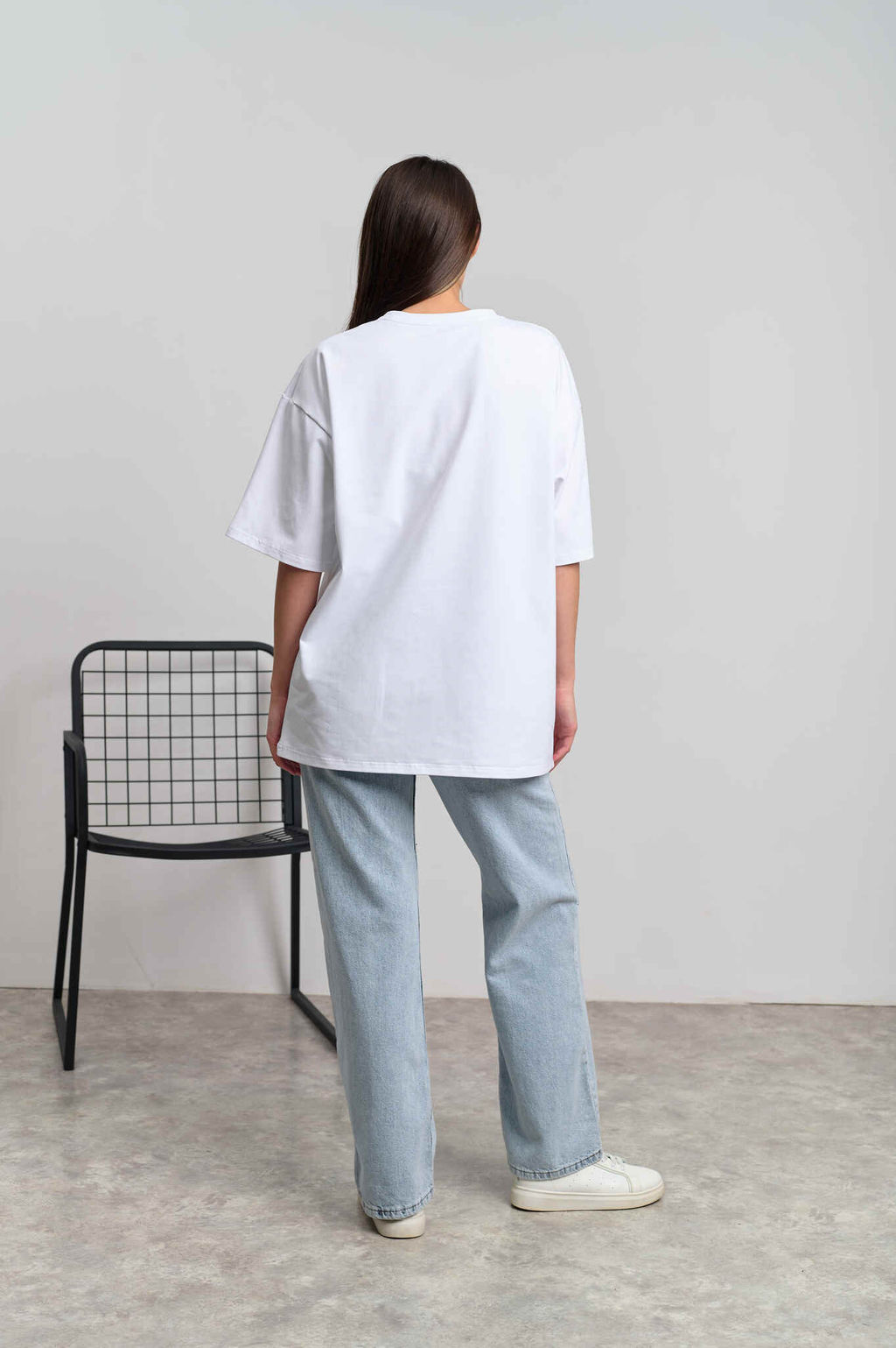 Футболка женская оверсайз "Мари" белый