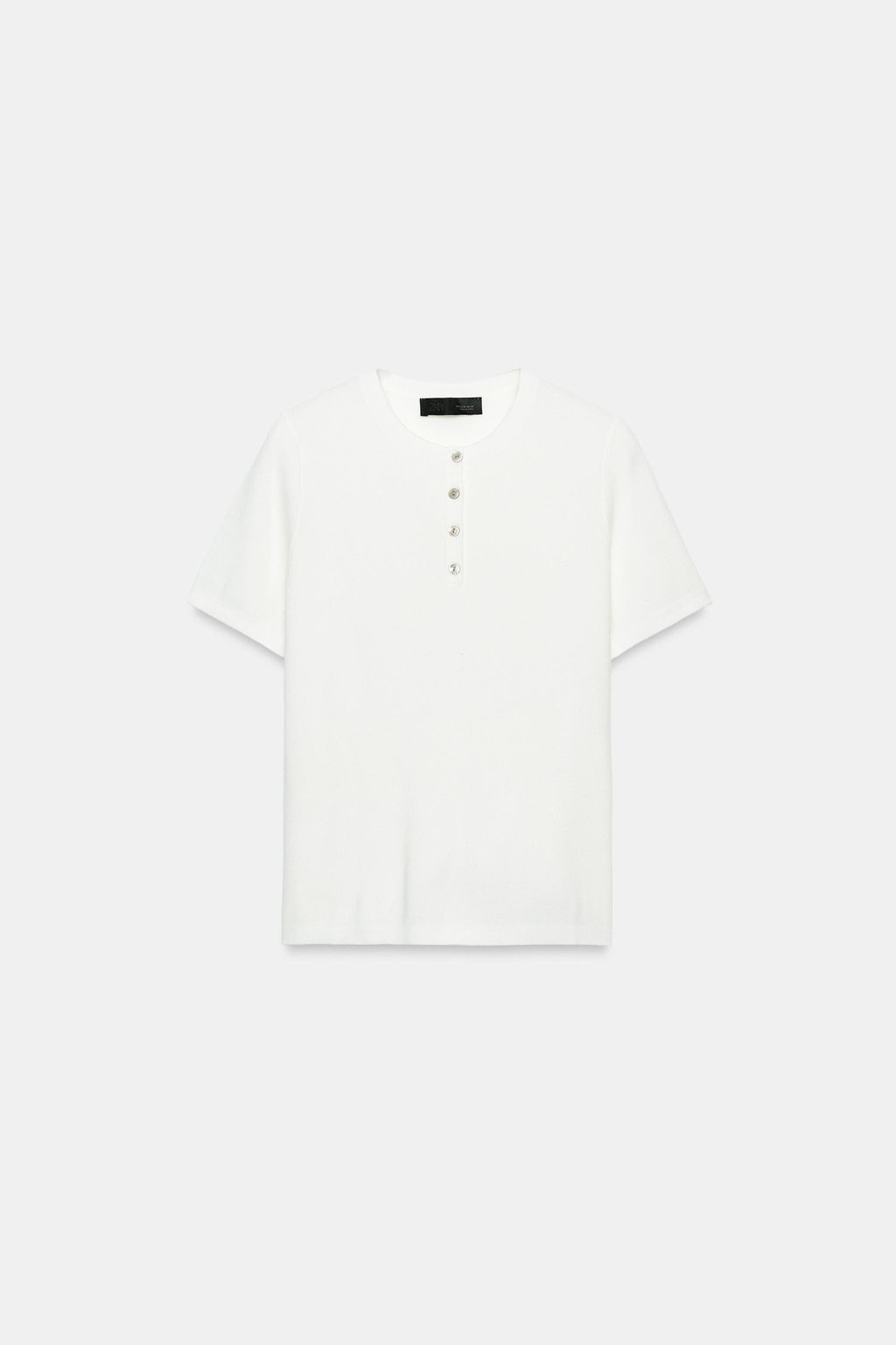 TOP PUNTO BOTONES / Blanco