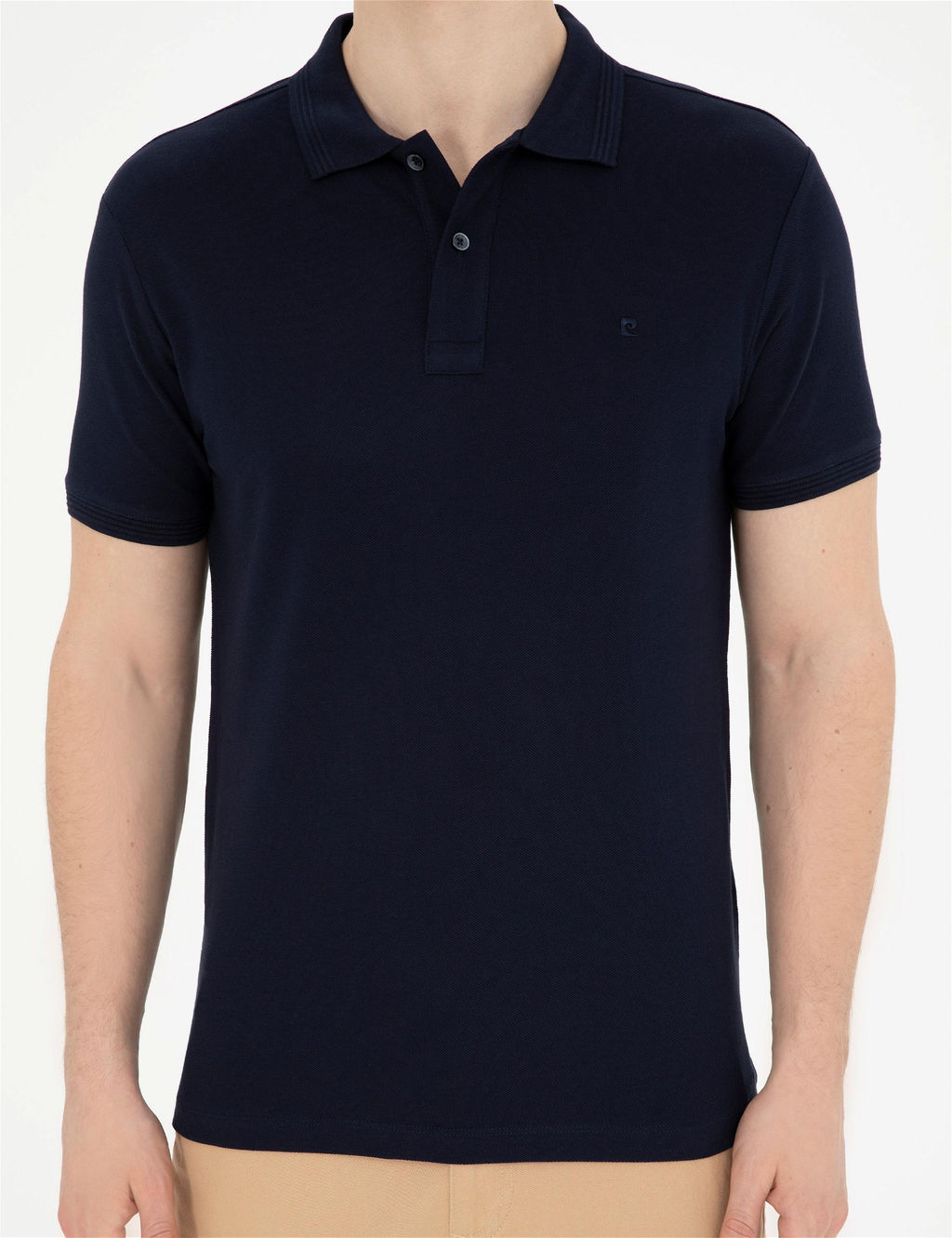 Lacivert Slim Fit Basic Ti__rt