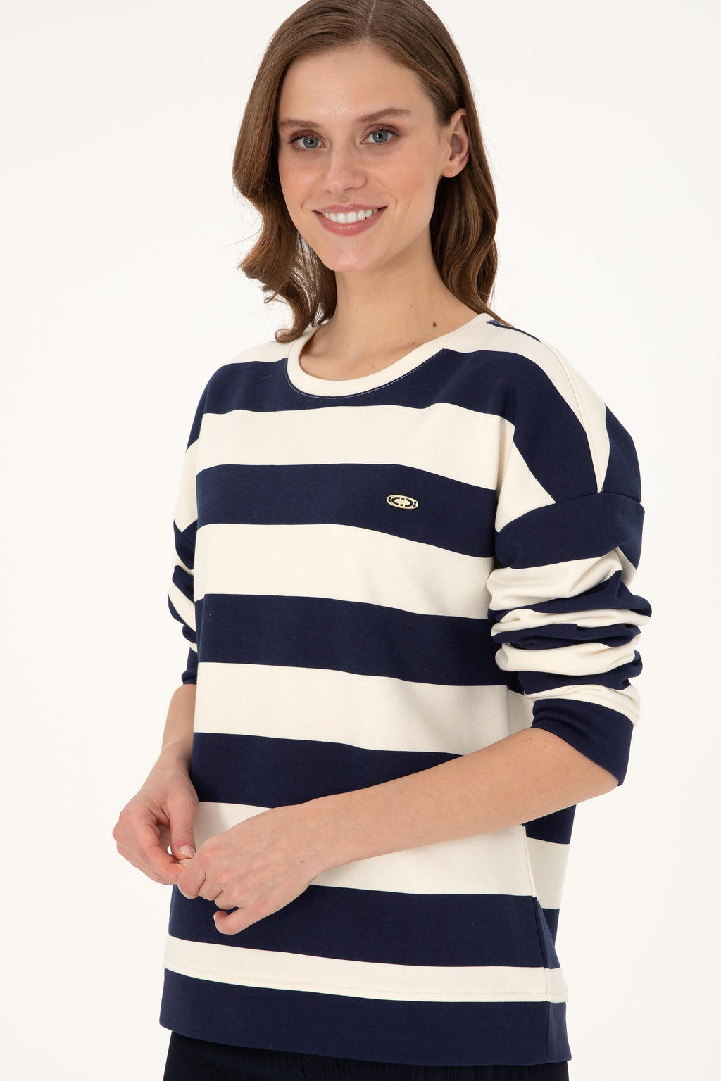 Женский кремовый свитшот Неожиданная скидка в корзине - U.s. polo assn фото 3