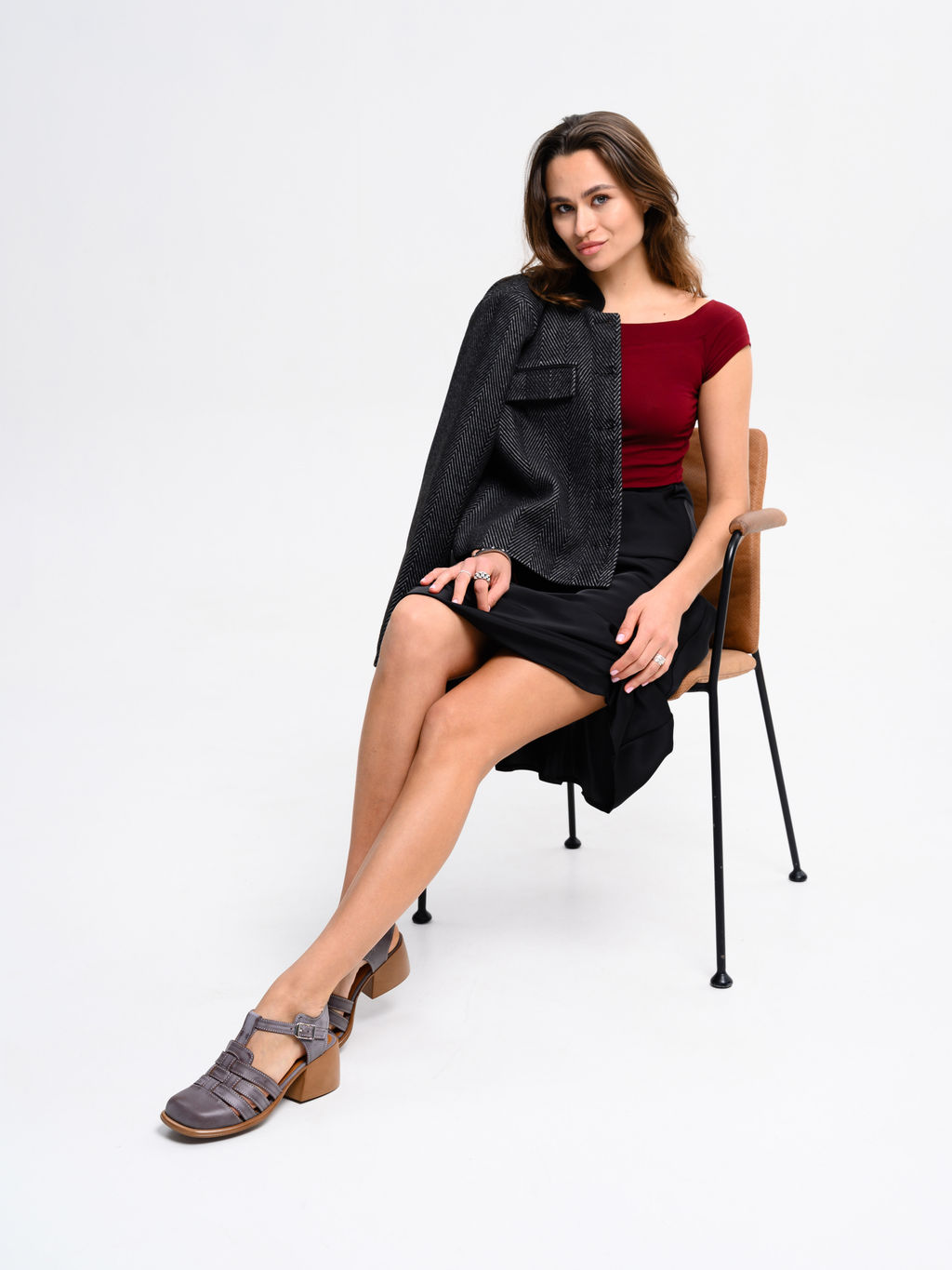 Босоножки 5035.23663bе.Вакса коричневый+коричневый