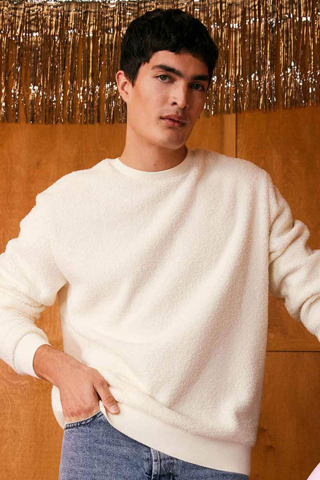 Regular Fit Bisiklet Yaka Basic Duz Pelus Sweatshirt - Defacto фото 4