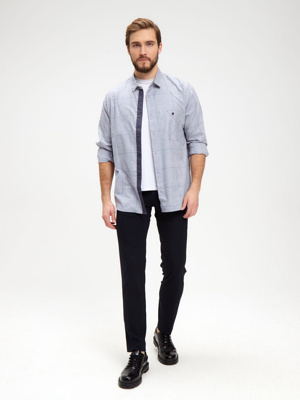 Сорочка мужская длинный рукав GREG S345/111/4601/P/1  фото 2
