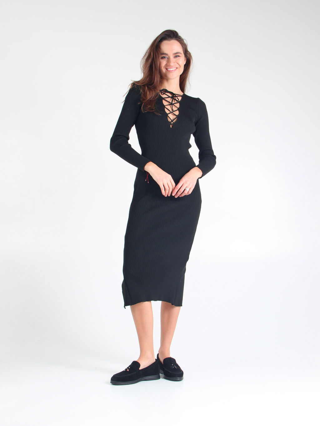 Лоферы 170.2614bl. Черный замш