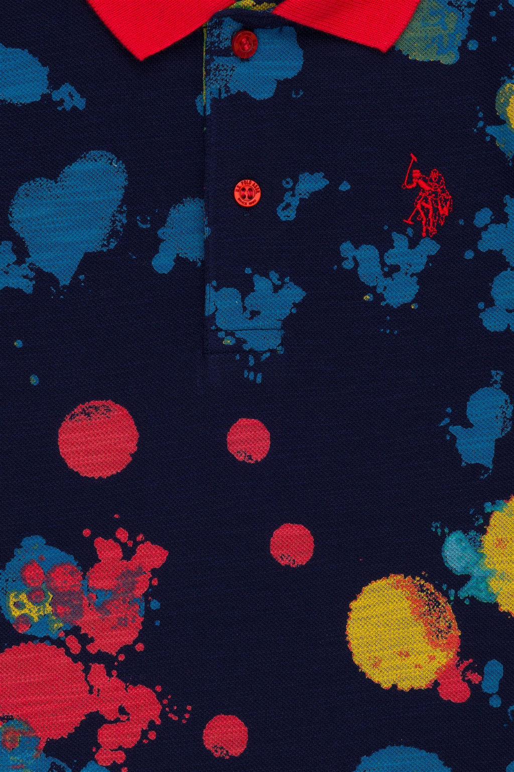 U. S. Polo Assn Темно-синяя футболка с воротником-поло для мальчика - U.s. polo assn фото 3