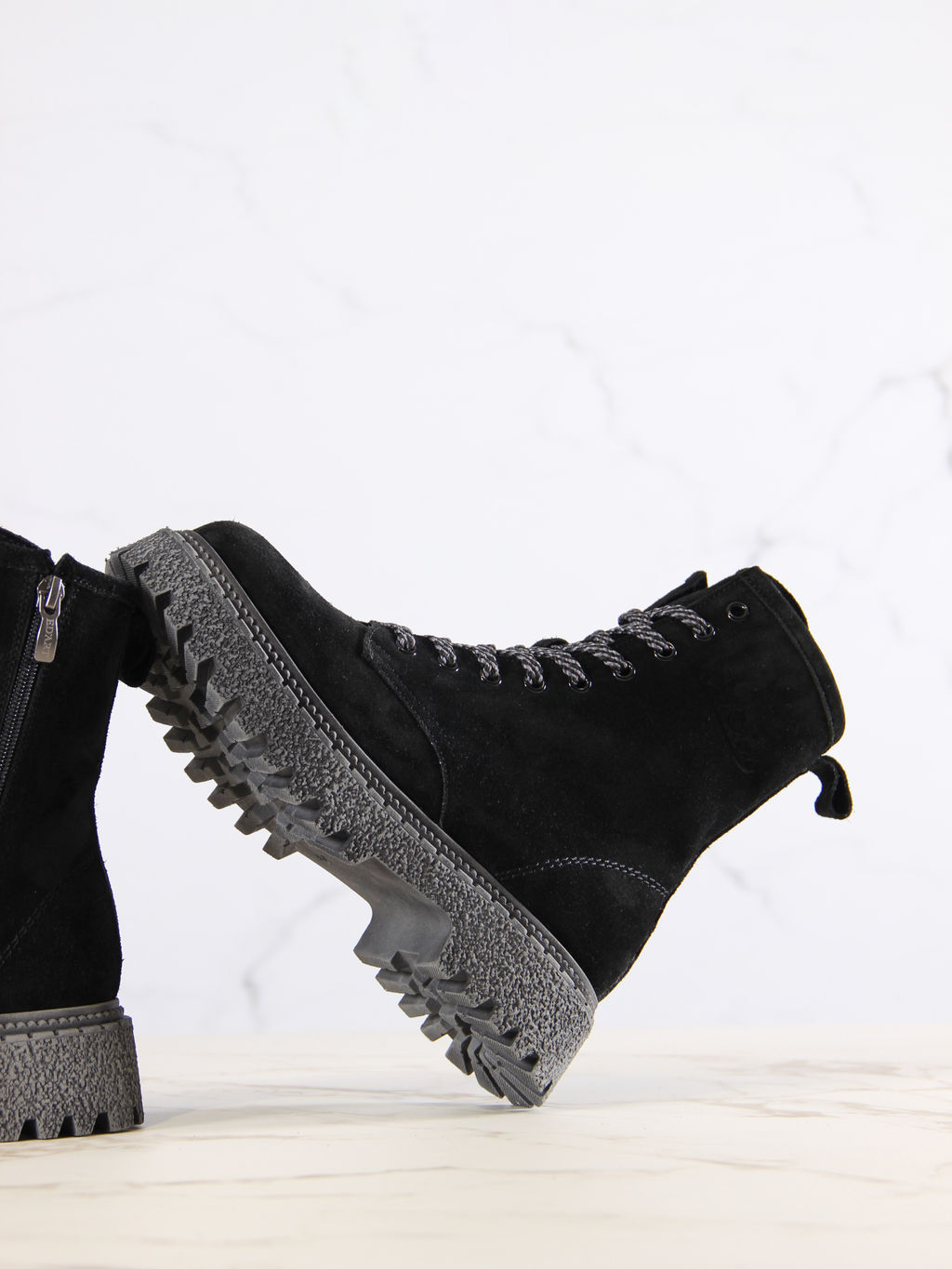 Ботинки EDART 327.22511gr. Черные замша/шерсть фото 6
