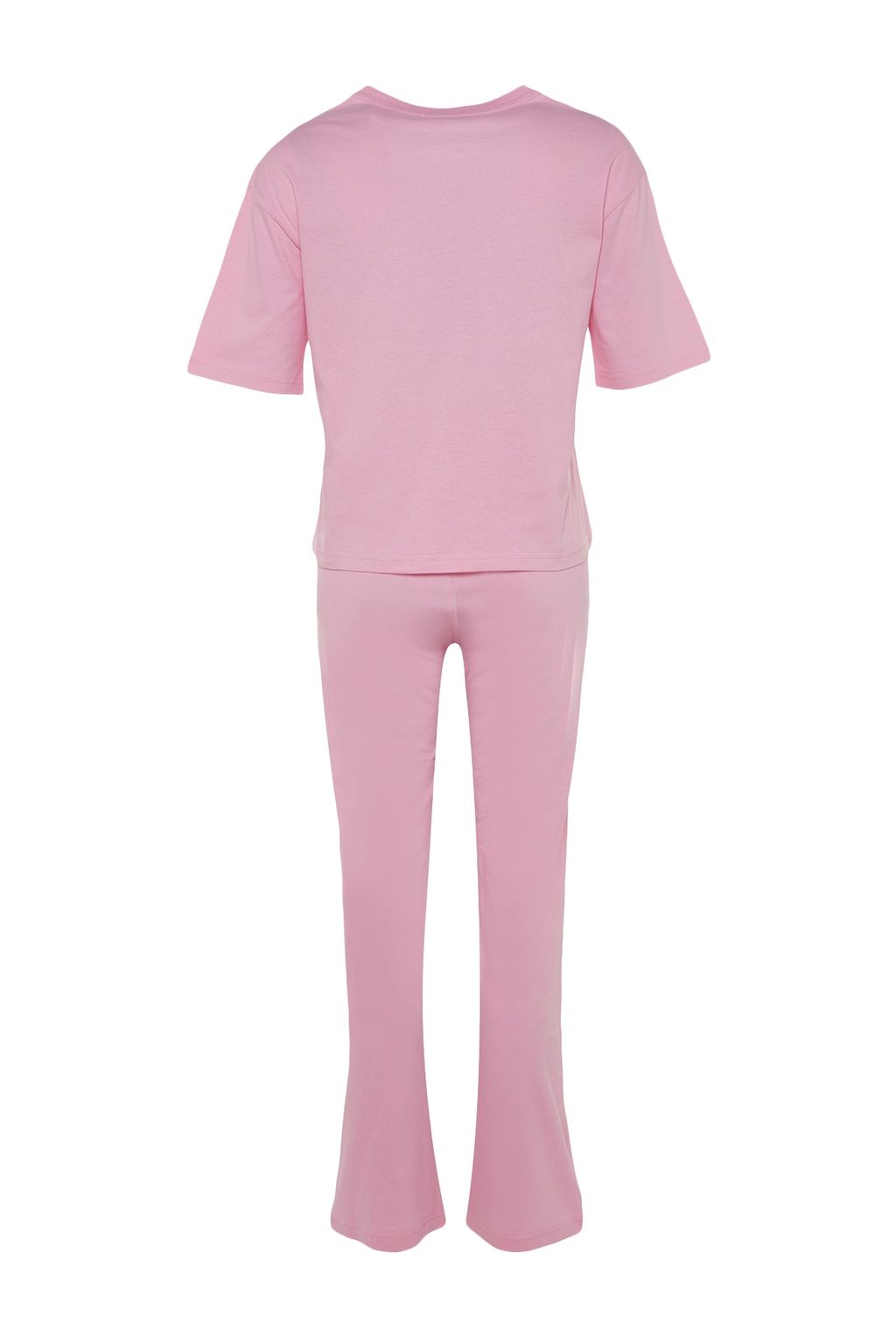 Trendyolmilla Lila %100 Pamuklu Eglenceli Bask?l? T-shirt-Pantolon Orme Pijama Tak?m? THMSS23PT00134  фото 50