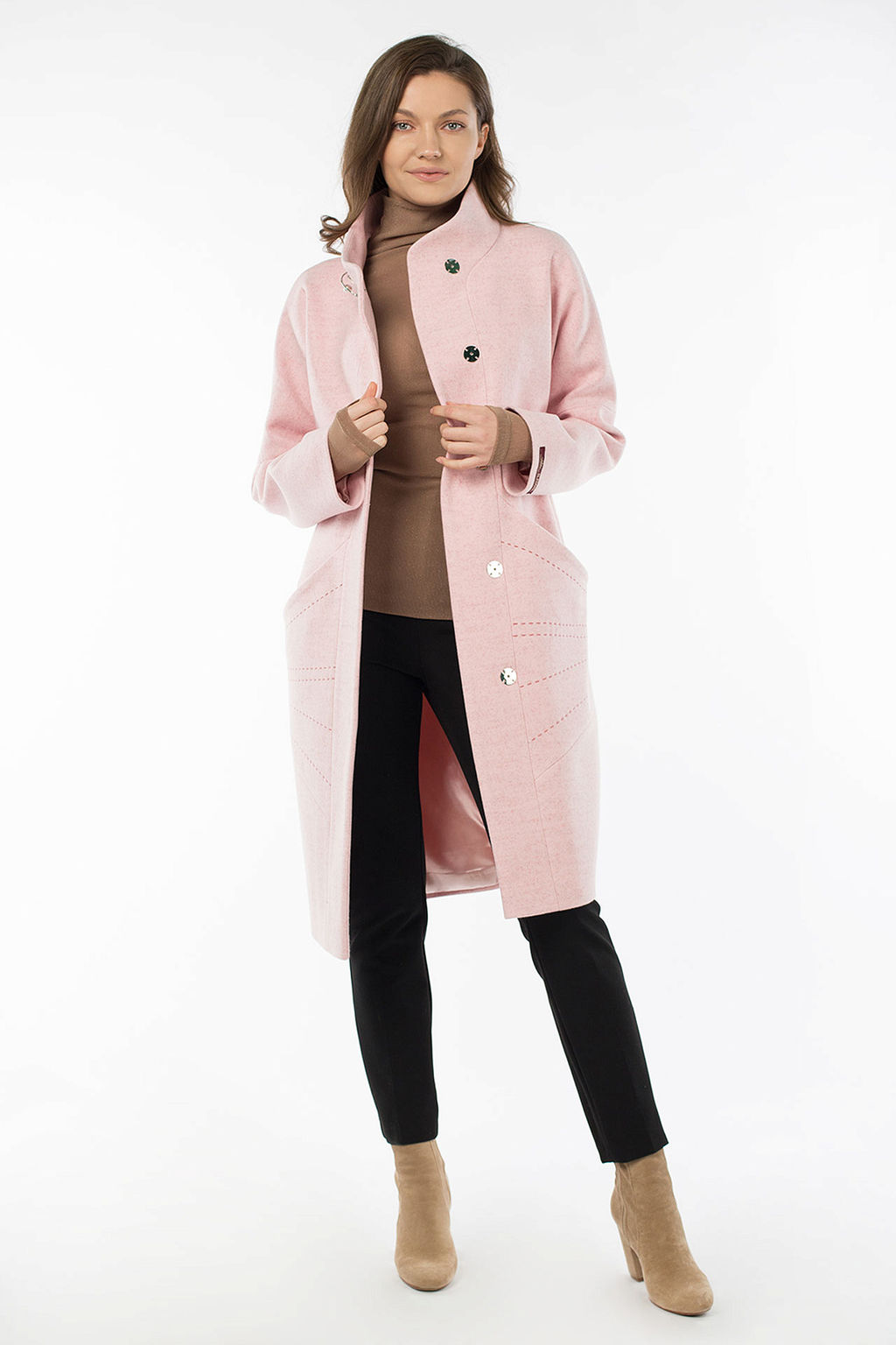 01-10829 Пальто женское демисезонное - El podio фото 2