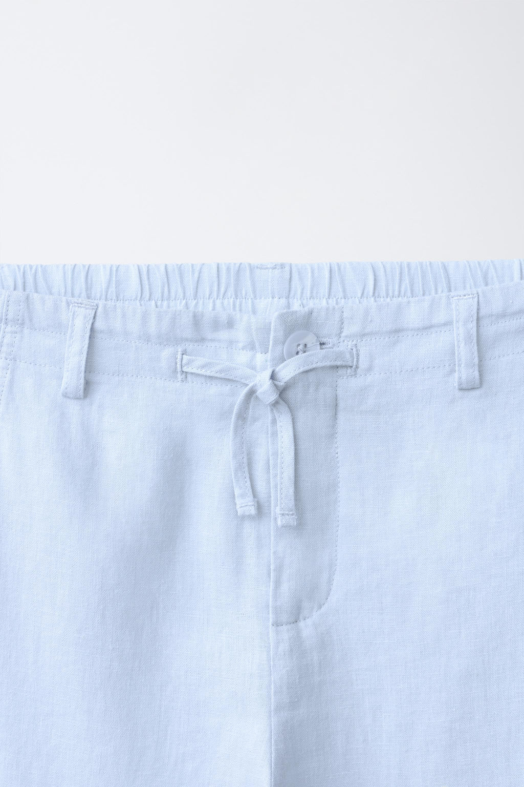 PANTAL?N BARREL CON LINO / Azul cielo - Zara фото 3