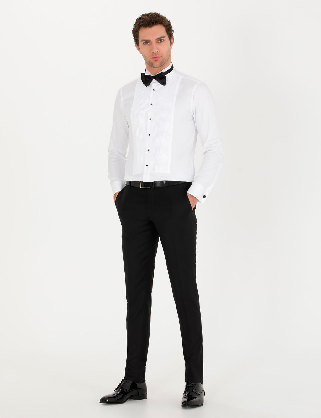 Beyaz Slim Fit Smokin G_mlek