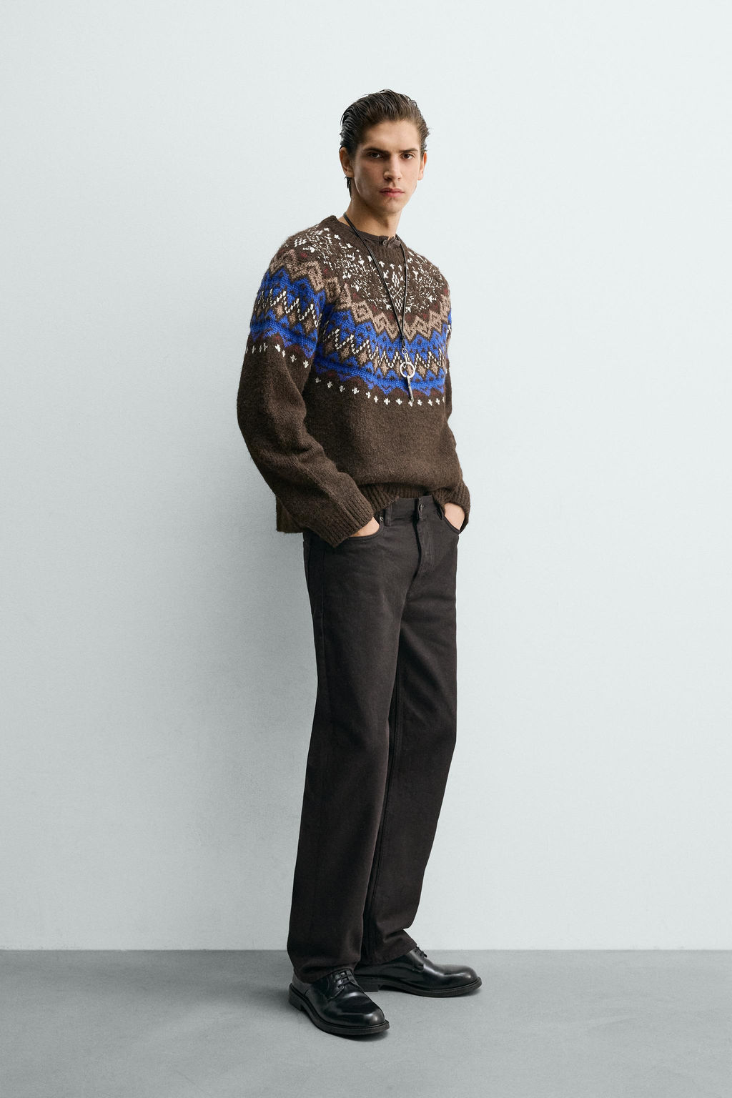 FAIRISLE JACQUARD JUMPER - Zara фото 4