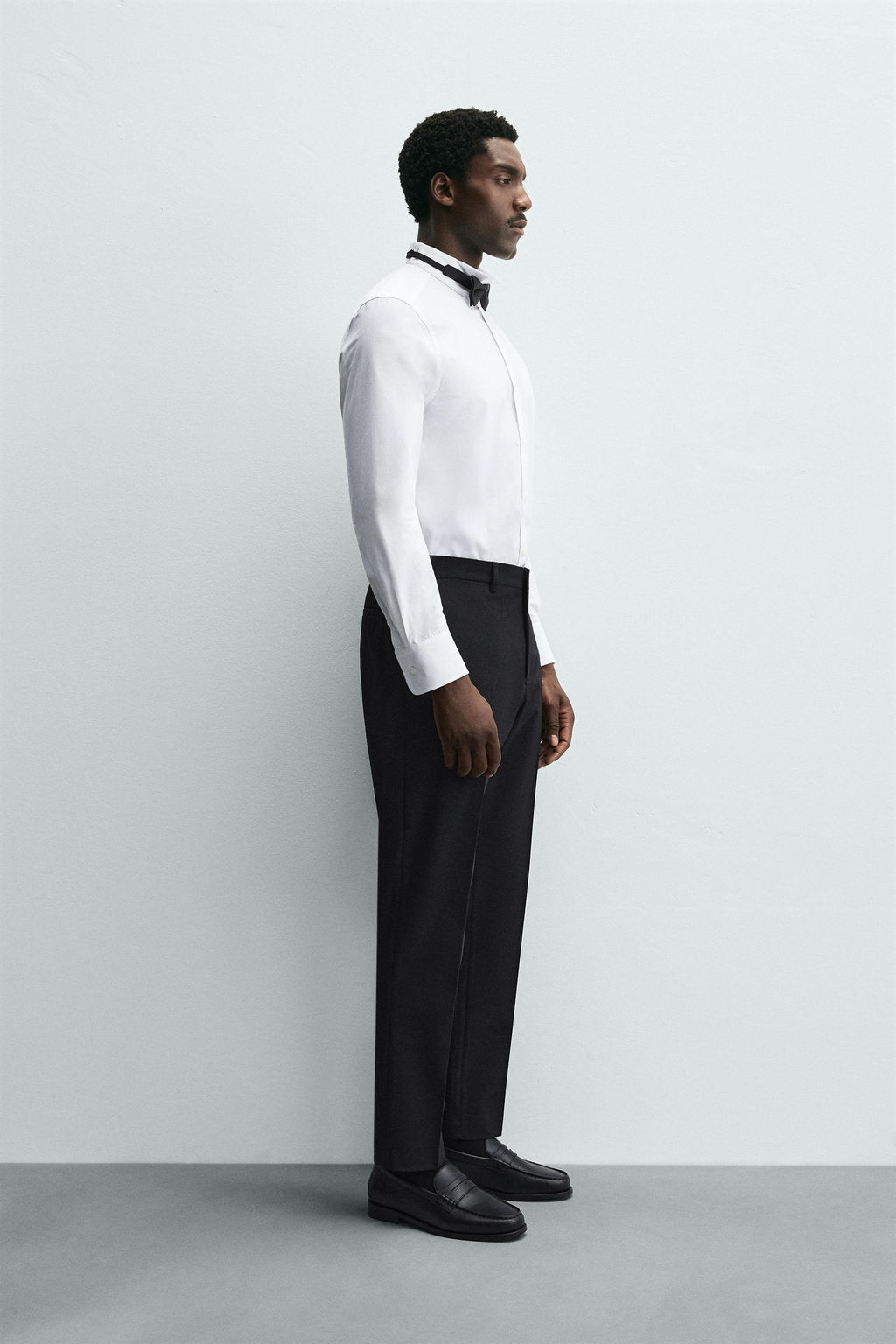 TUXEDO-STYLE COLLAR SHIRT - Zara фото 4