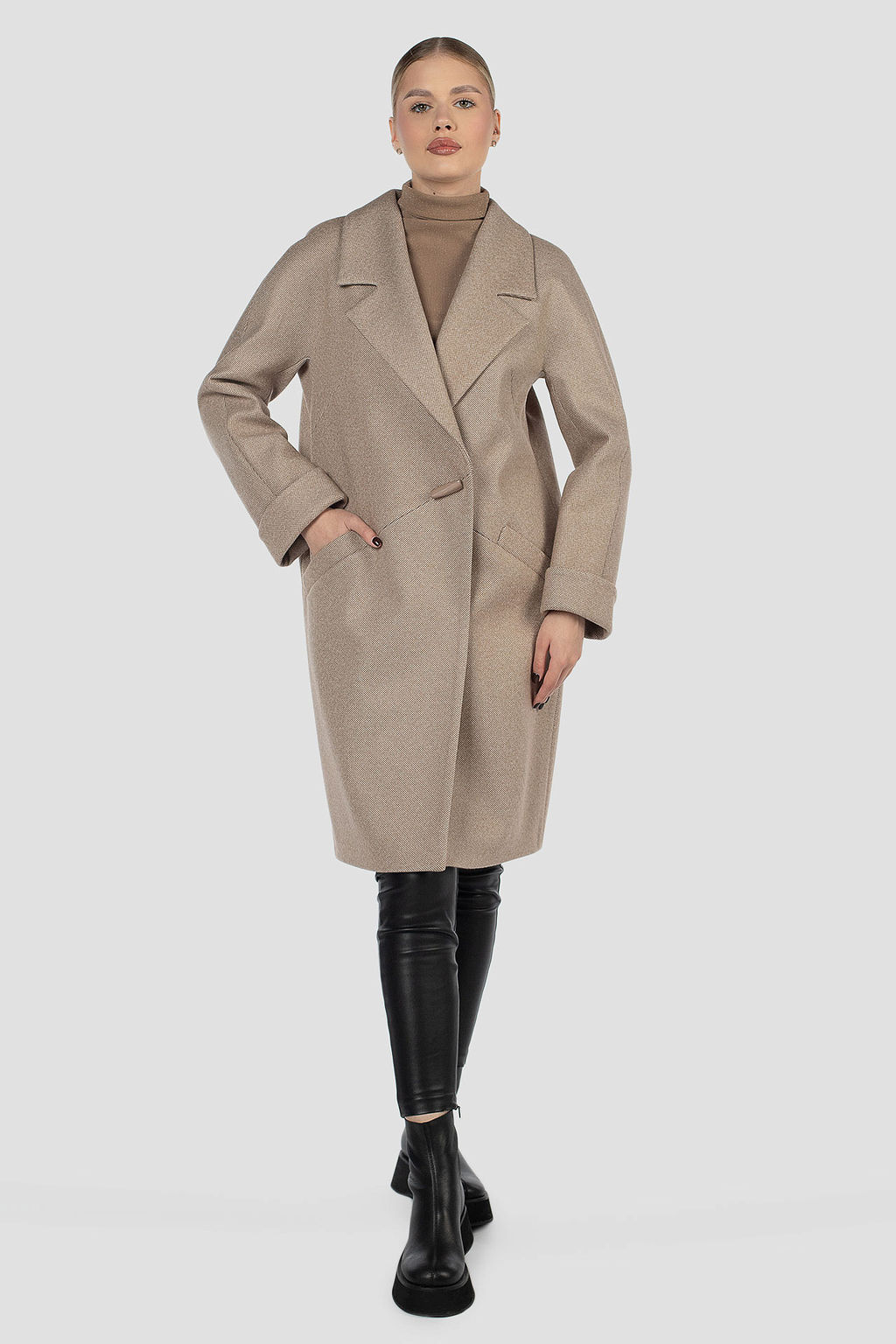 01-12045 Пальто женское демисезонное