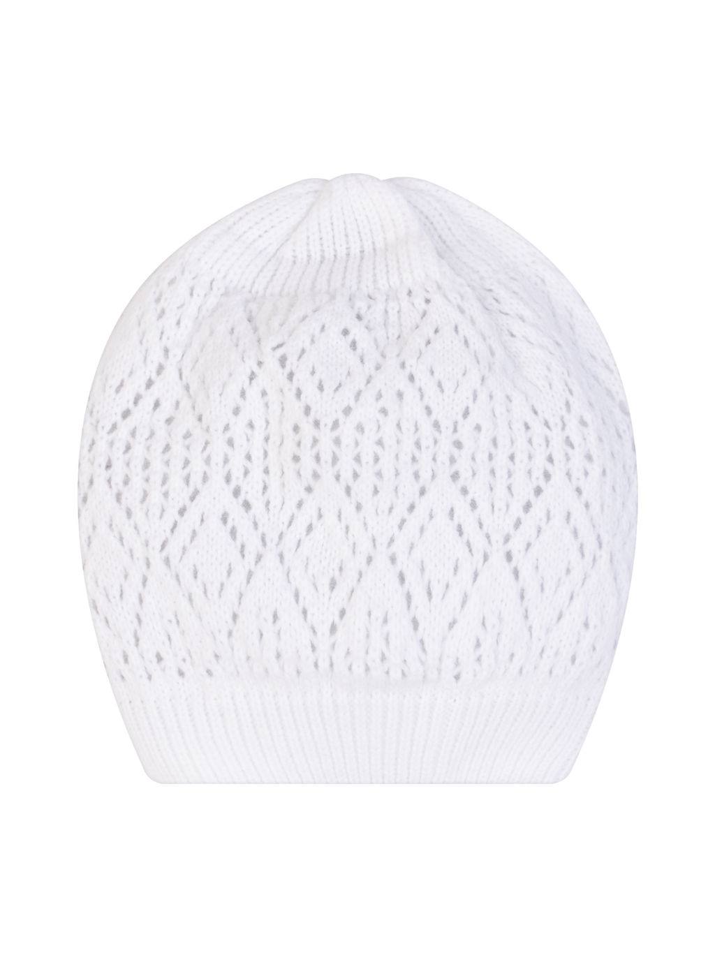 Шапка вязаная детская белая