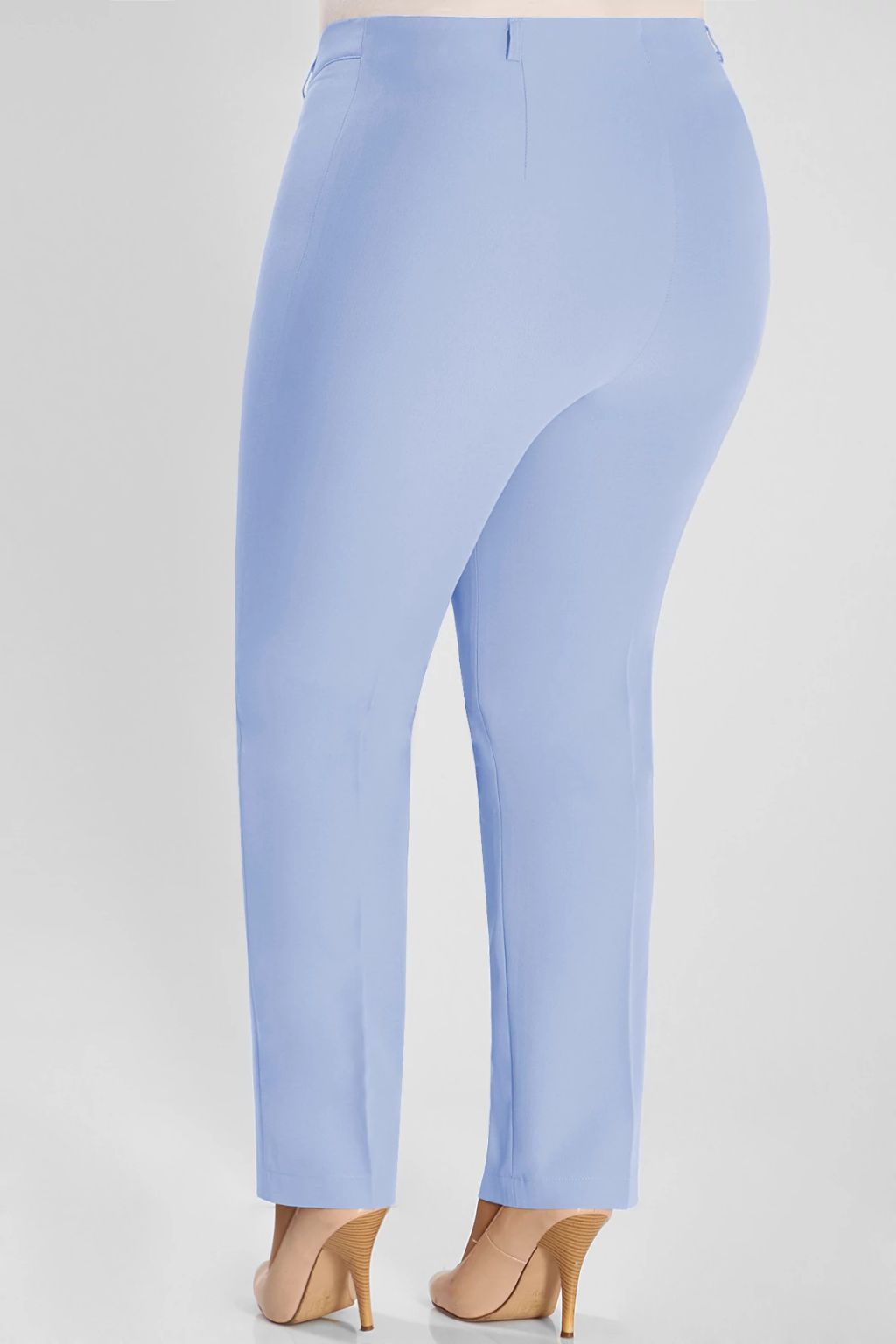 Голубые брюки летние большие женские - Almond фото 3