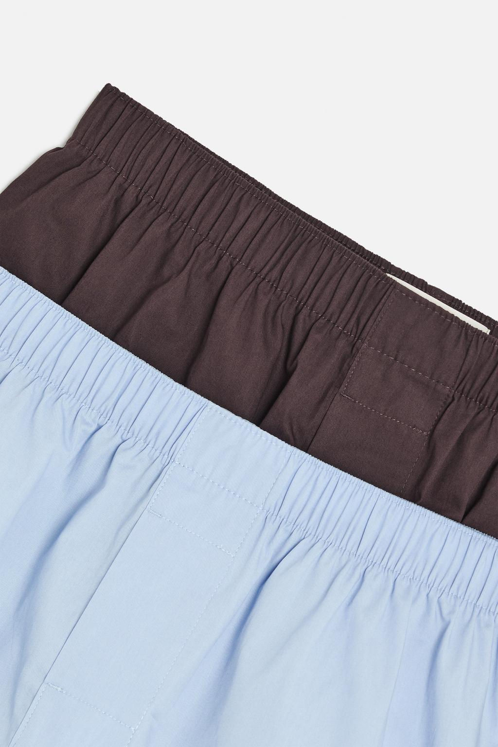 PACK OF 2 CONTRAST POPLIN BOXERS - Zara фото 3