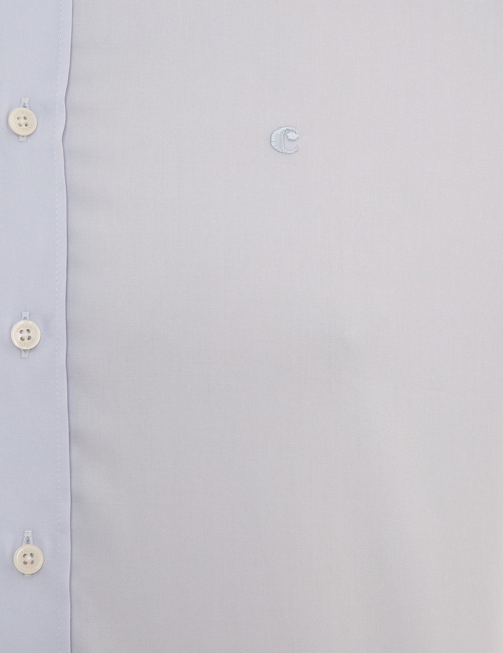 Голубая базовая рубашка зауженного кроя с длинным рукавом - Cacharel фото 5