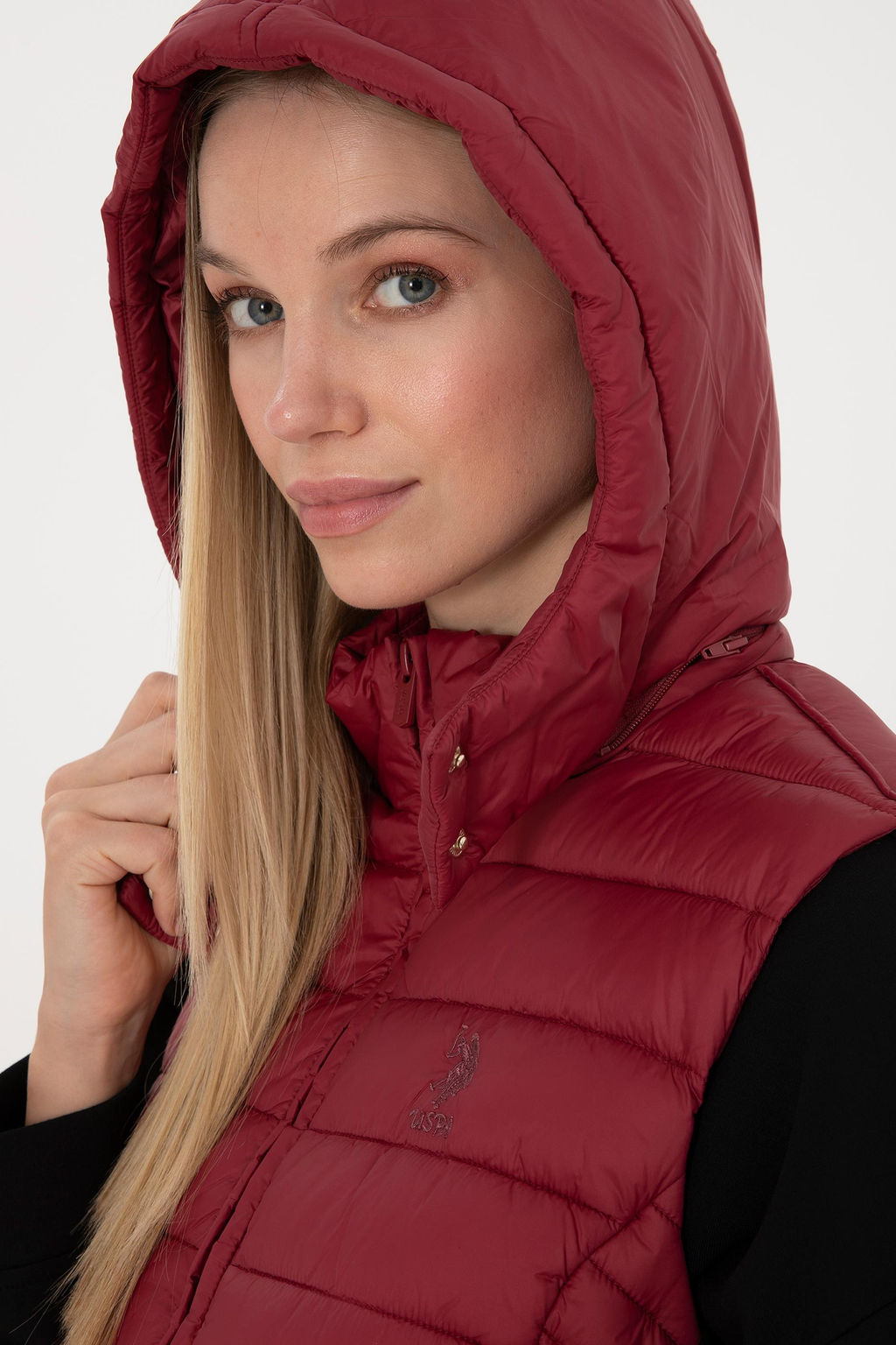 Kad_n Koyu Frambuaz Yelek - U.s. polo assn фото 6