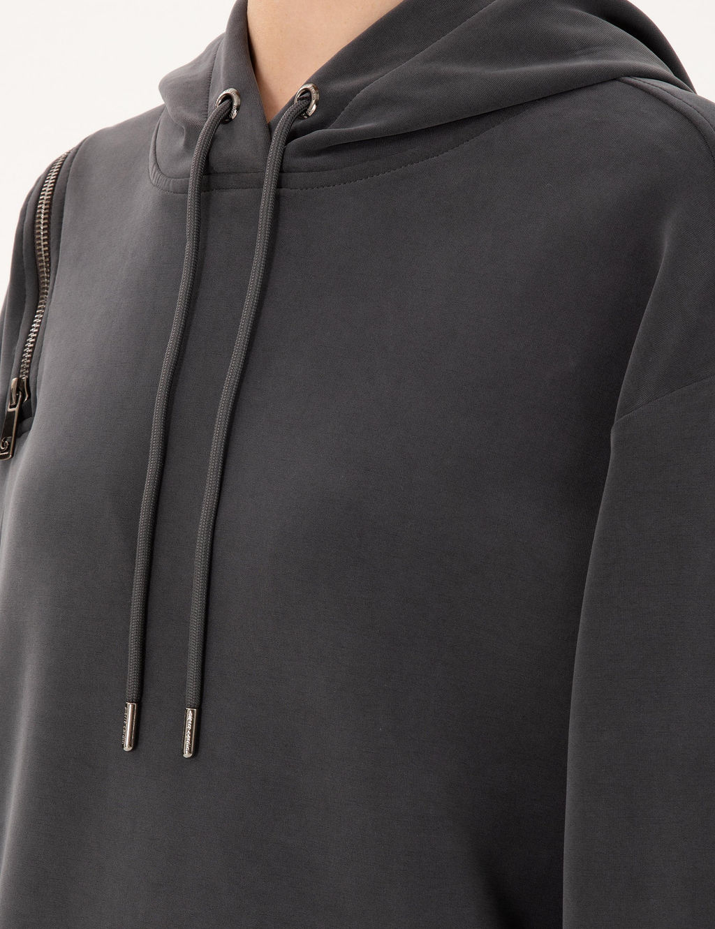 Antrasit Oversize Modal Kuma_ Sweatshirt - Pierre cardin фото 7
