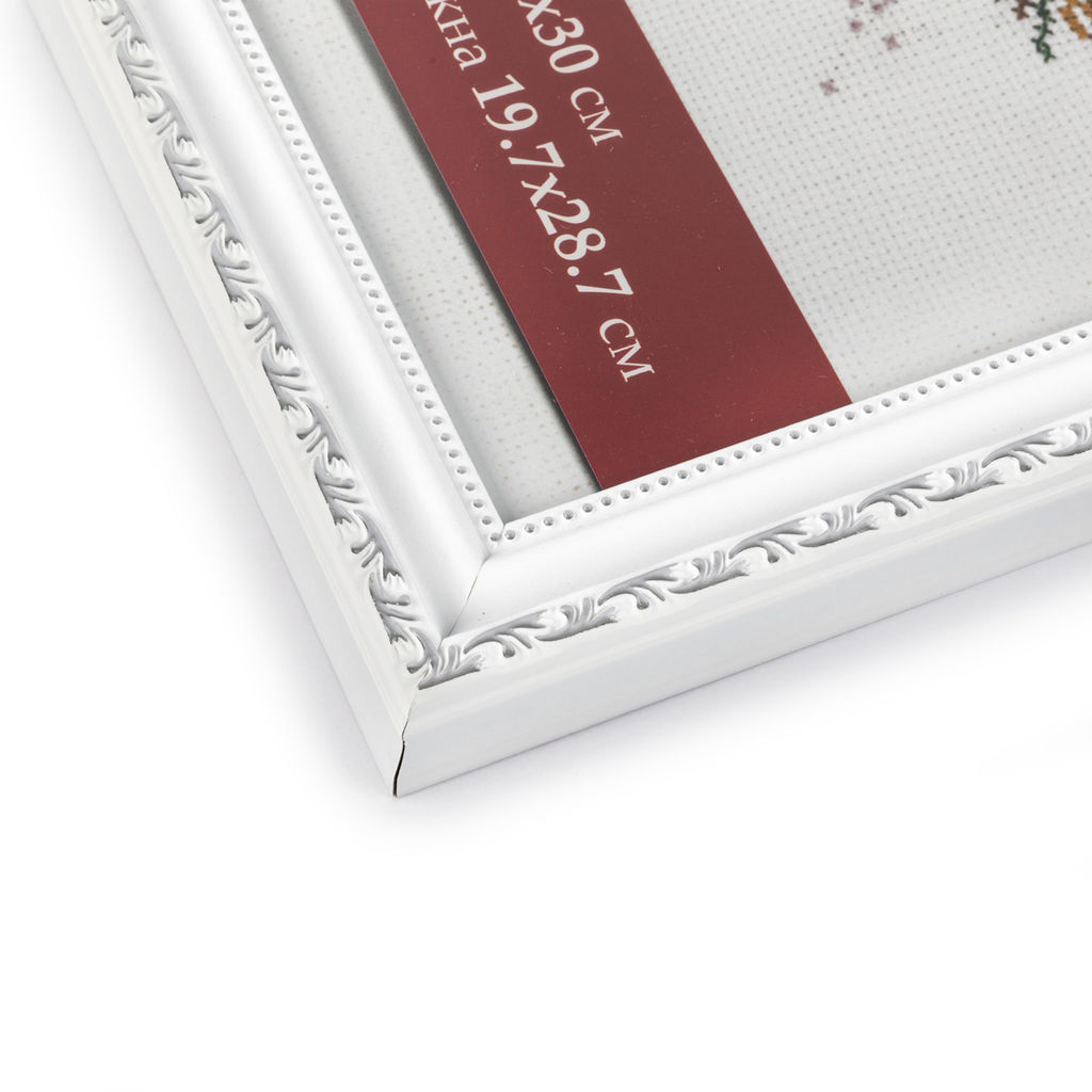 Рамка Gamma ПРК-21 21 х 30 см пластик. с оргстеклом белый