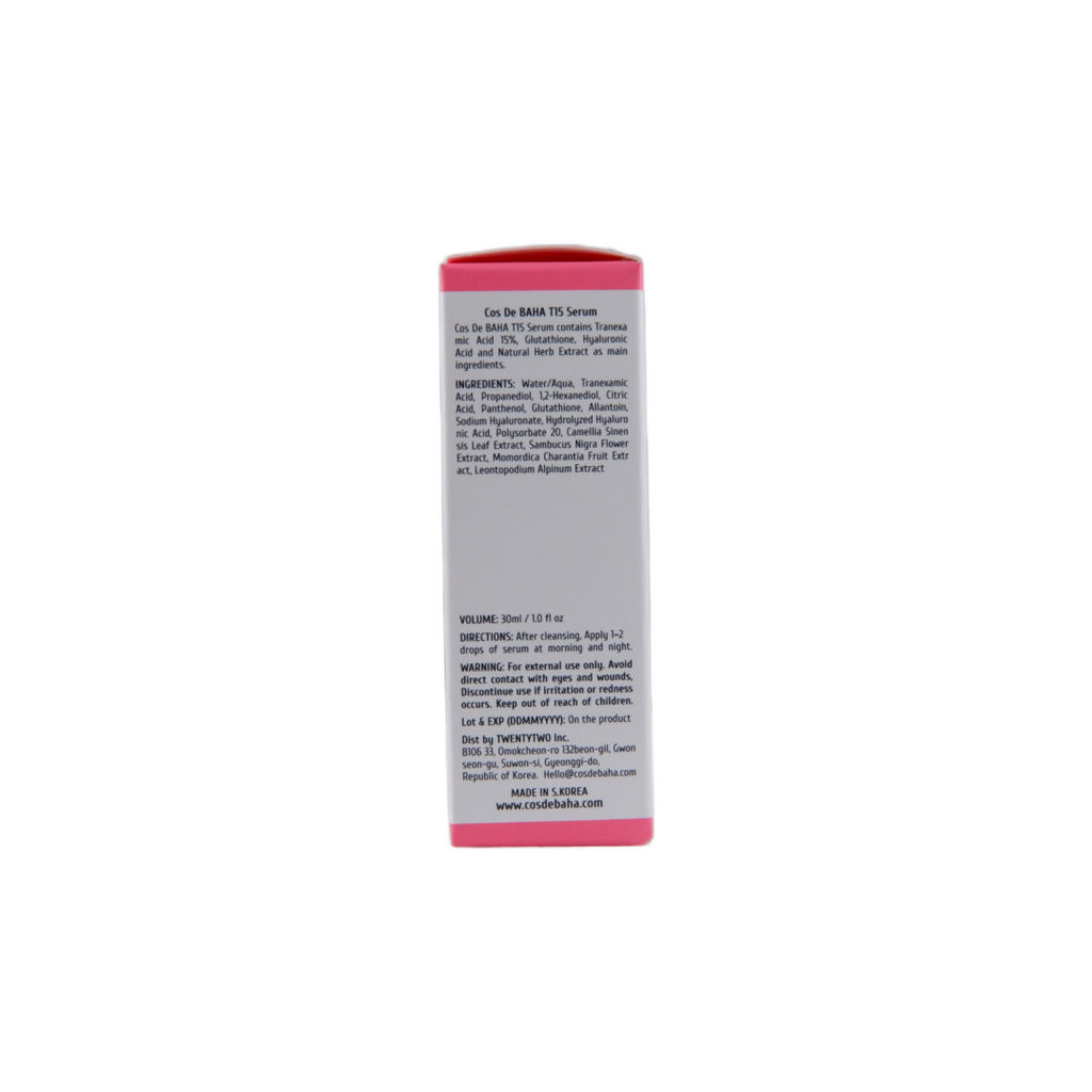Cos de Baha T15 Serum (T15), 30ml - Сыворотка для лица с 15% транексамовой кислотой  фото 3