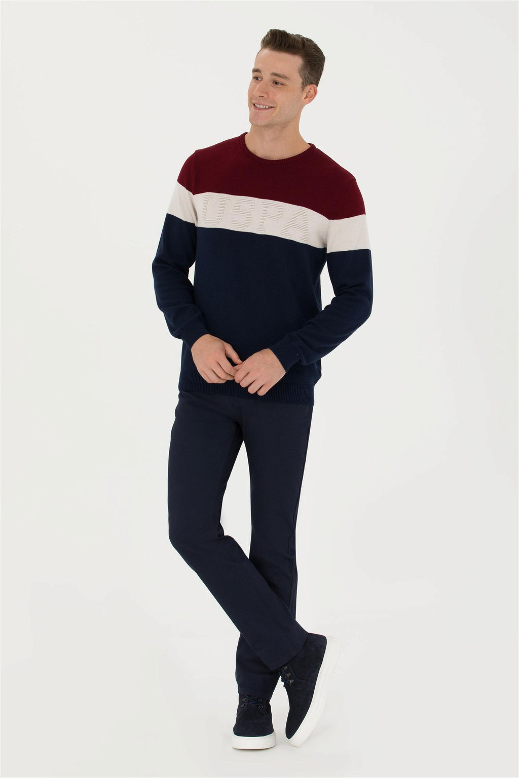 U. S. Polo Assn / Мужские темно-синие брюки из плотной ткани - U.s. polo assn фото 10
