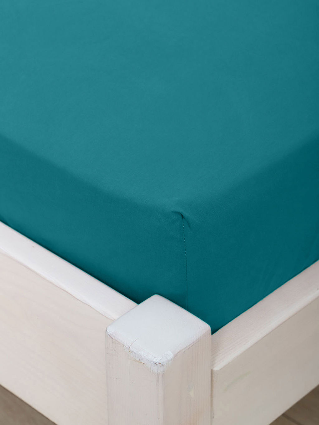 Простыня поплин гладкокрашеный - Темный бирюзовый 220x240