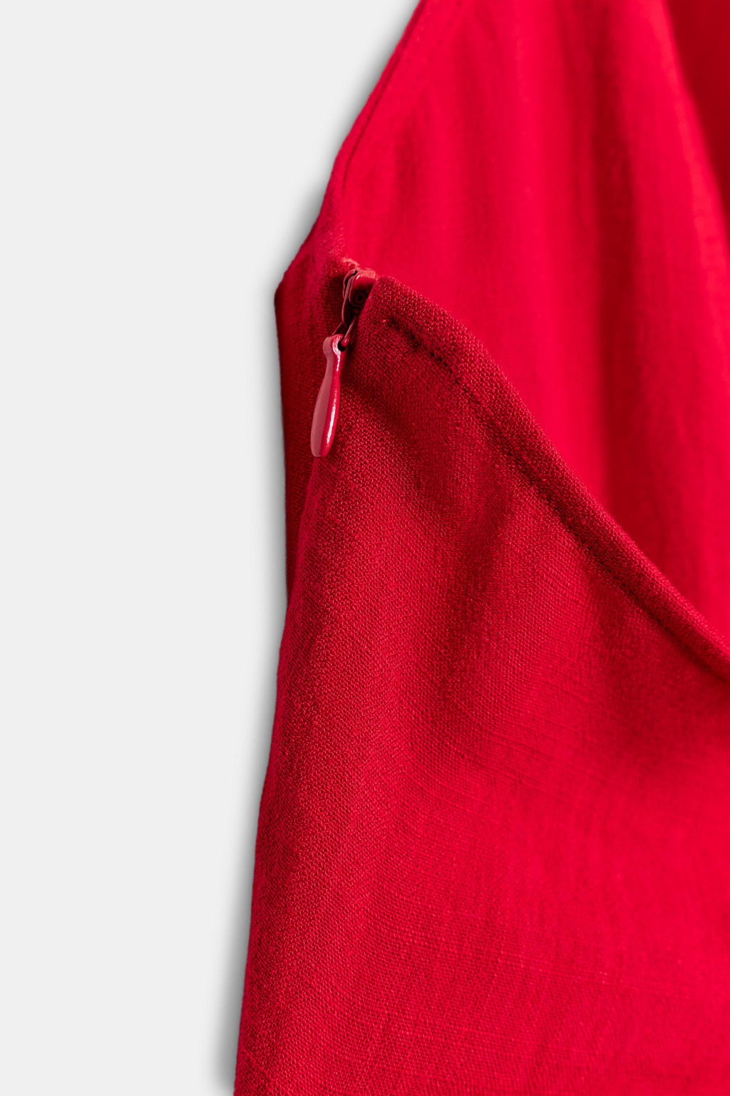 VESTIDO MIDI CRUZADO CINTUR?N / Rojo - Zara фото 10