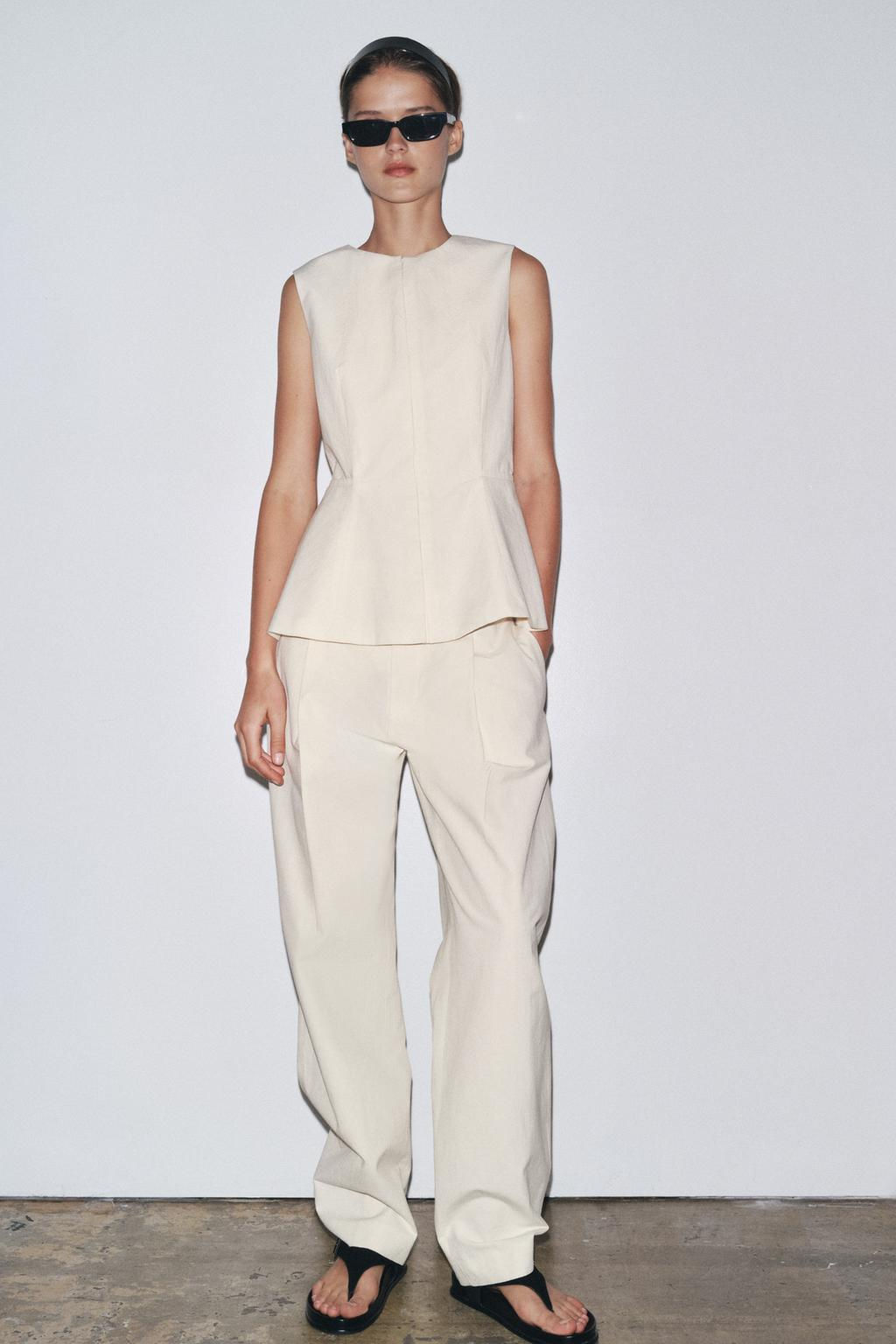 ZW COLLECTION PEPLUM TOP - Zara фото 2