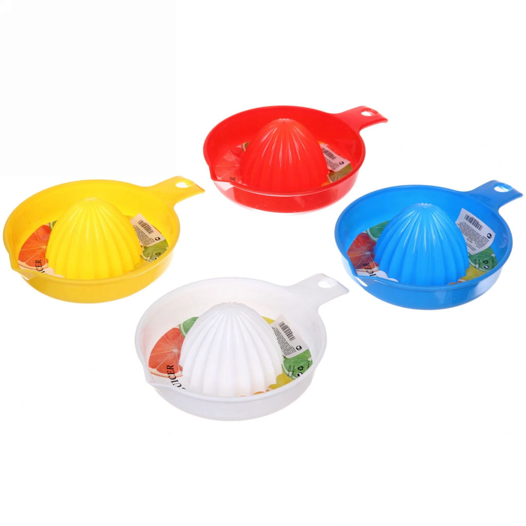 Цена за 5 шт. Соковыжималка пластиковая для цитрусовых с ручкой 19*14*4,5см, цвета микс