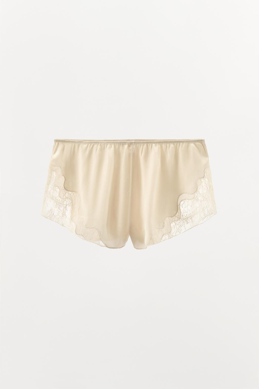 LACY SATIN SHORTS - Zara фото 5