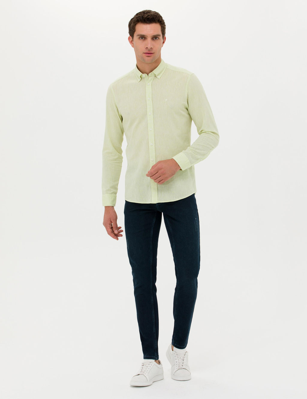 Темно-синие зауженные джинсы - Cacharel фото 3