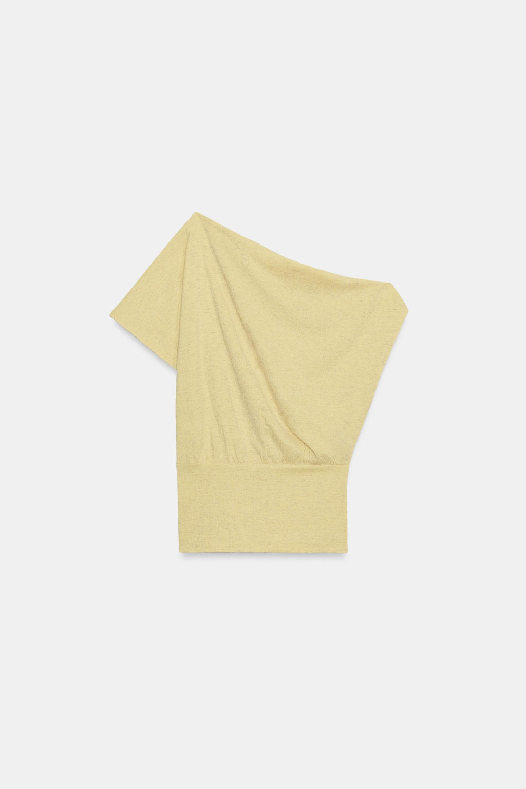 TOP ASIM?TRICO TEXTURA / Amarillo claro
