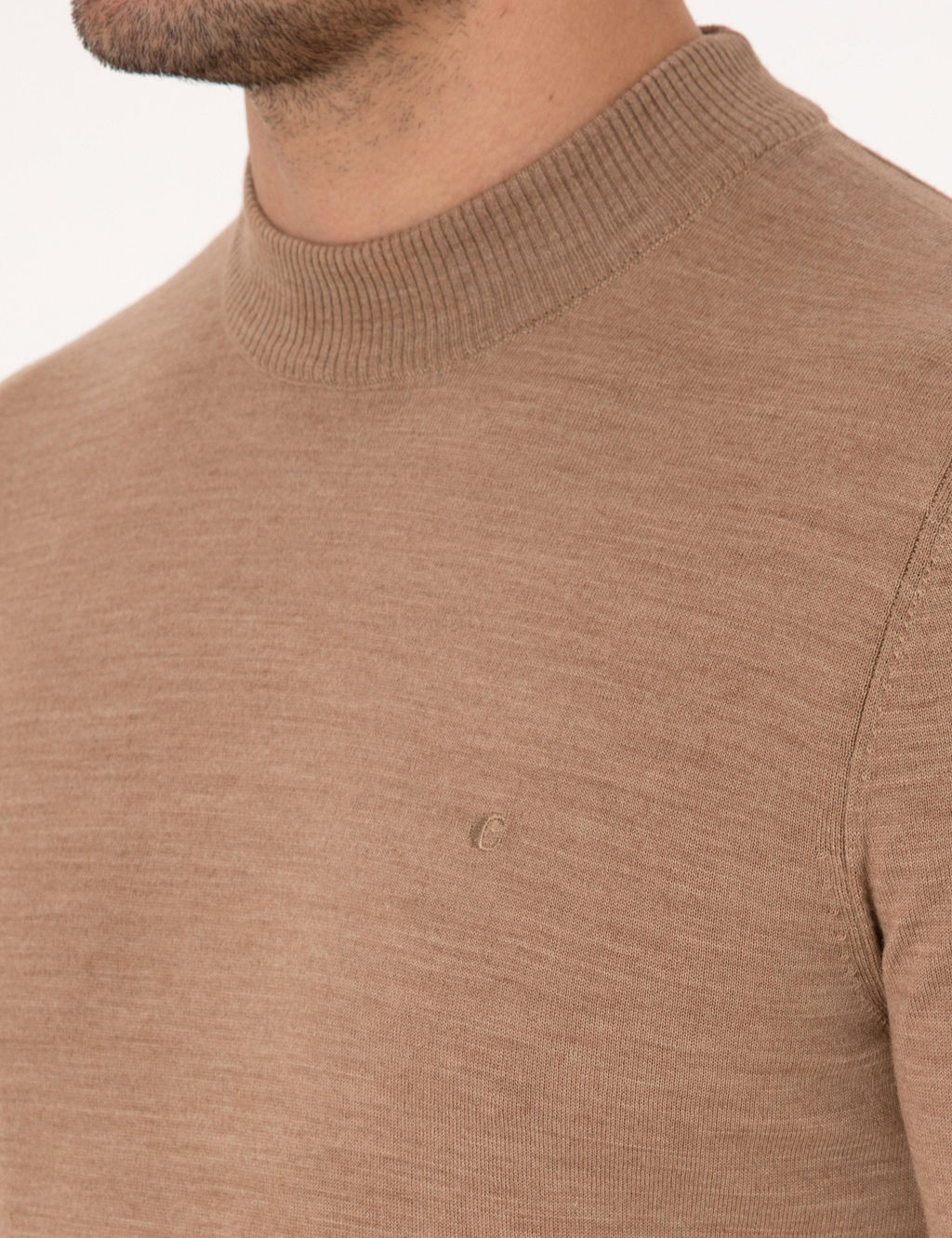 Camel Slim Fit Basic Kazak - Cacharel фото 7