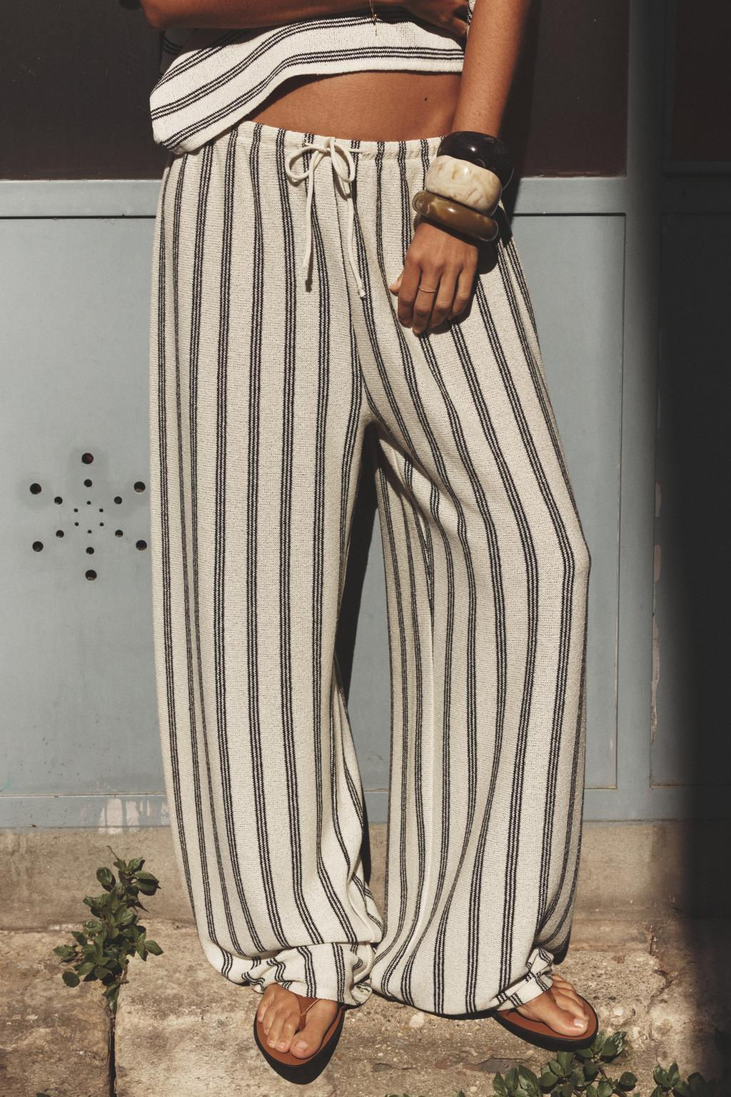 RUSTIC STRAIGHT-LEG TROUSERS - Zara фото 15