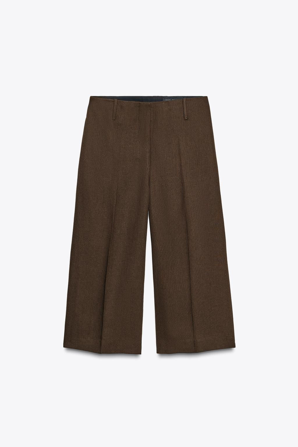 LINEN-BLEND LONG BERMUDA SHORTS ZW COLLECTION - Zara фото 6