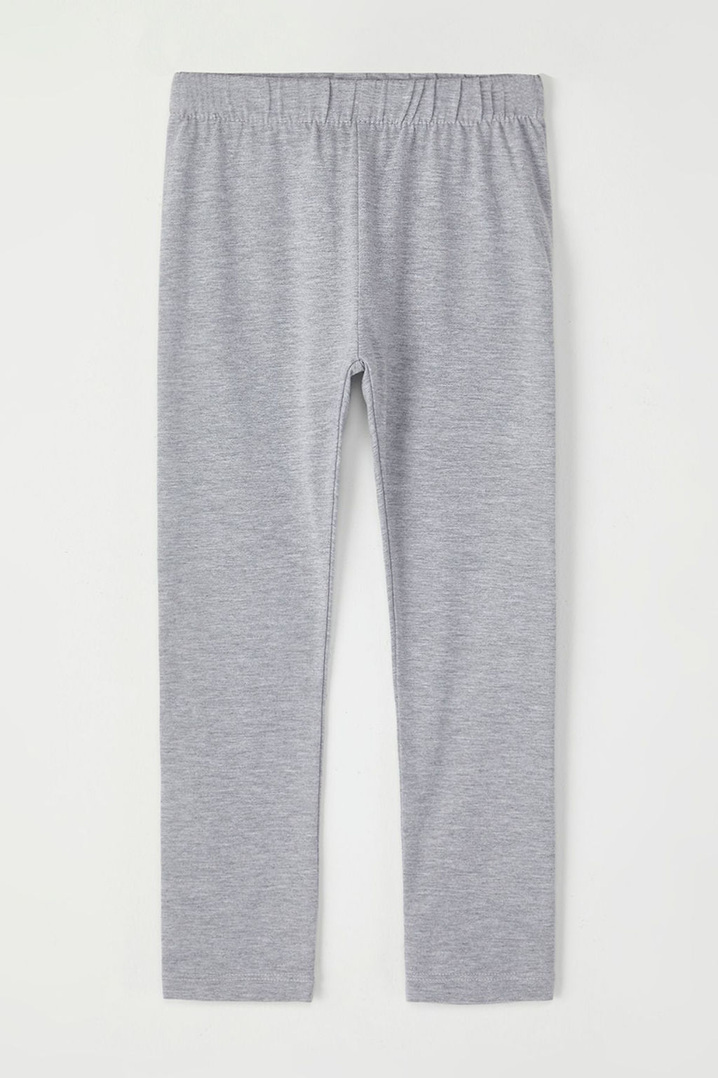 Siyah-Gri 2li K?z Cocuk Pamuklu Orme Tayt TKDSS25TA00007 - Trendyolmilla фото 2