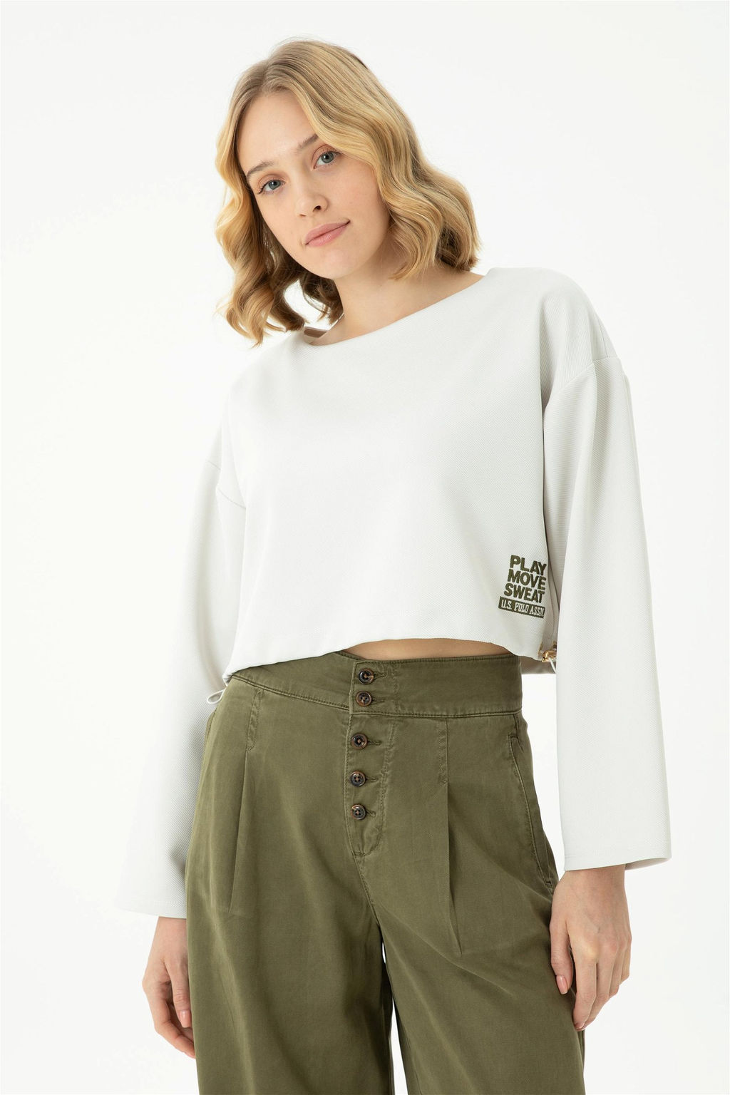 Женский свитшот с камнем - U.s. polo assn фото 3