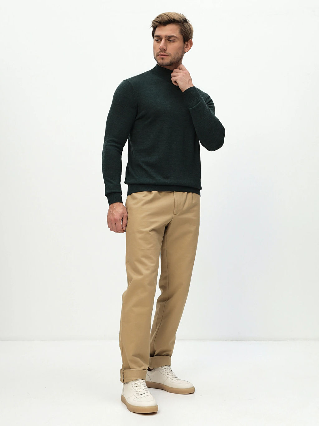 Джемпер мужской GREG G122-CT 205438 (зелёный)