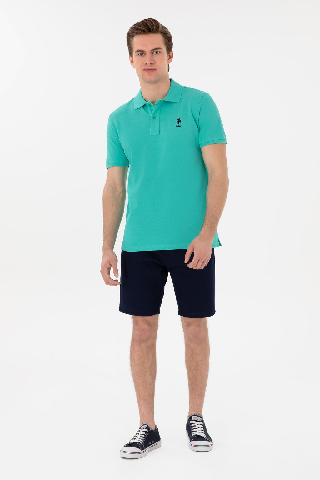 Erkek Slim Fit Polo Yaka Mint Basic Ti__rt Sepette S_rpriz _ndirim - U.s. polo assn фото 4
