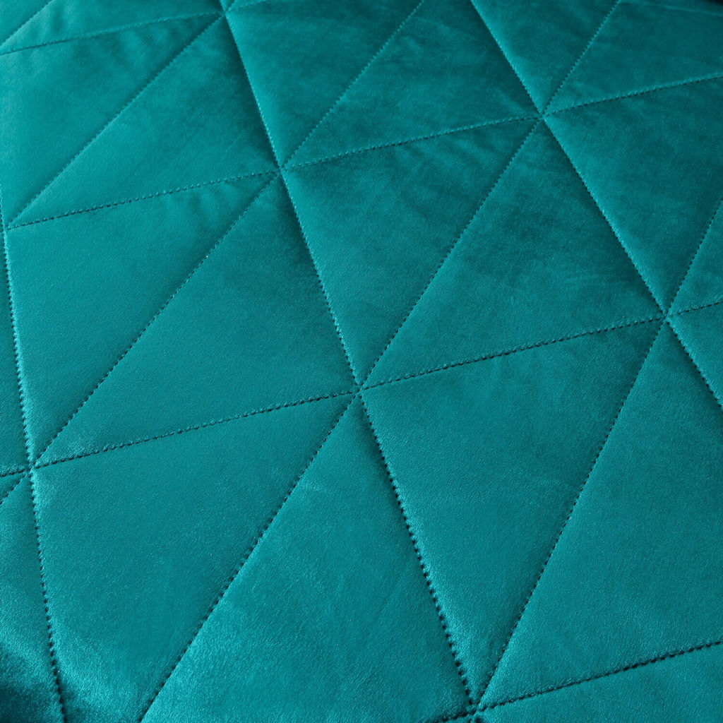 Велюровое покрывало в клетку и две наволочки OVL045 240*260/50-70 2 шт - Ситрейд фото 4