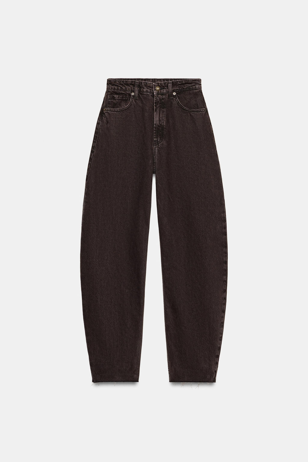TRF BARREL HIGH-WAIST JEANS - Zara фото 7