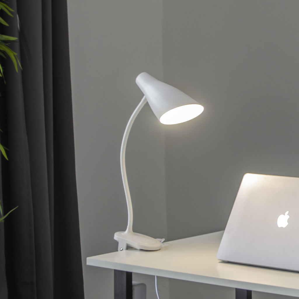 TLD-563 White/LED/360Lm/4500K/Dimmer Светильник настольный, 5W. Сенсорный выключатель. Белый. ТМ Uniel
