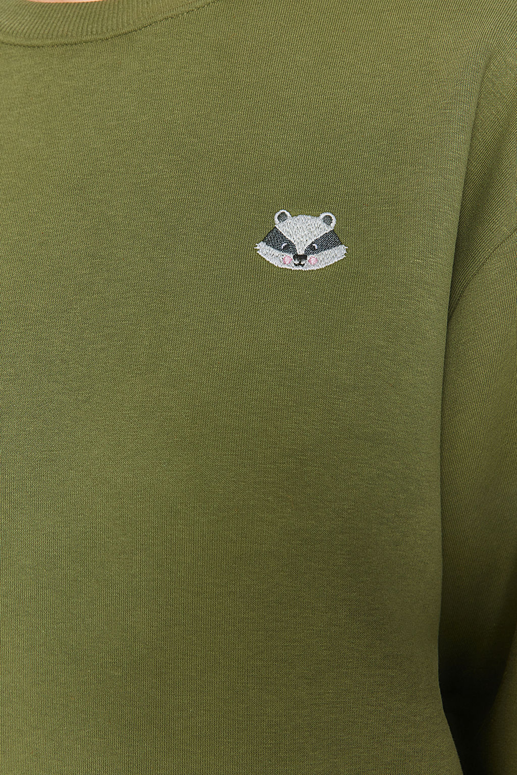 TRENDYOLMILLA Tas Animal Nak?sl? Regular/Normal Kal?p Kal?n Ici Polarl? Orme Sweatshirt TWOAW24SW00196 фото 4