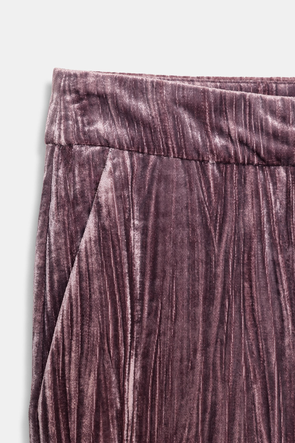 WIDE-LEG VELVET TROUSERS - Zara фото 10