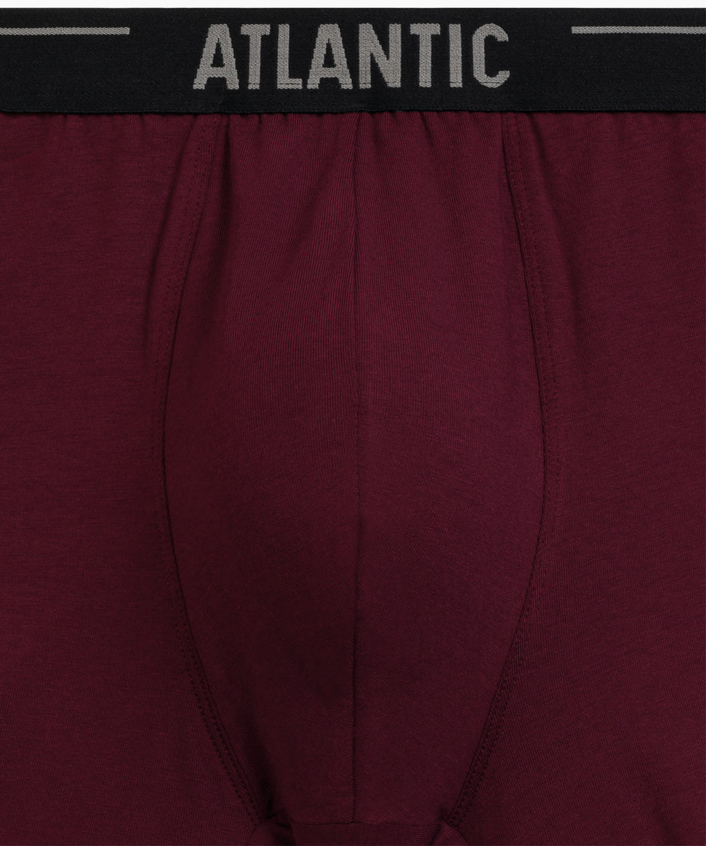 ATLANTIC 3MH-011 Трусы шорты Solid - набор (3 шт.) темно-фиолетовый + черный + темный хаки  фото 4