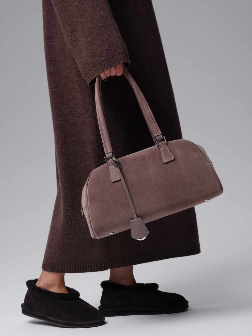 Замшевая сумка Charlotte DBR 31358 капучино  фото 5