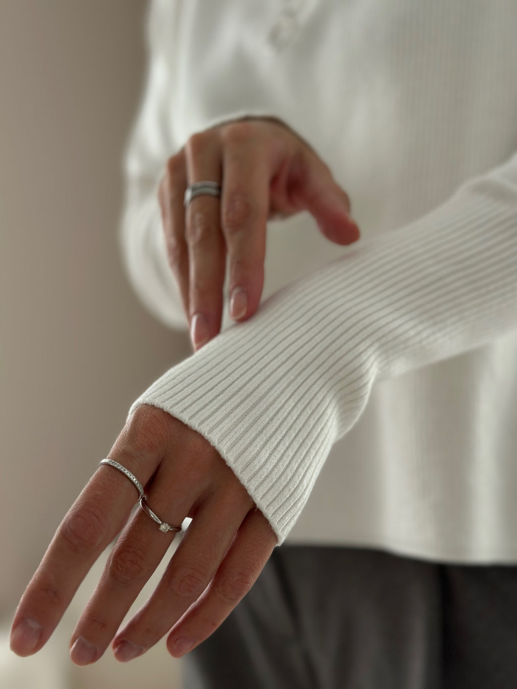 Свитер Саймон (белый) One Size - Nadi bordo фото 6