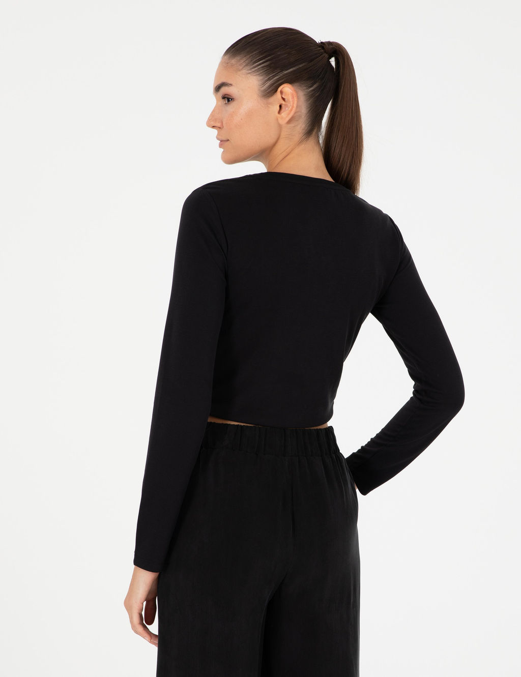 Siyah Slim Fit _rme Bluz - Pierre cardin фото 5